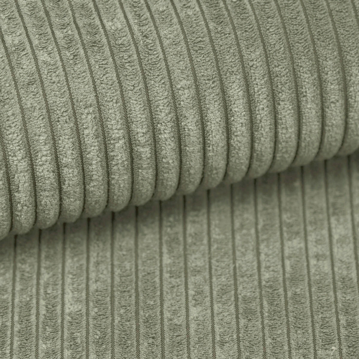 CloseUp von Carryhome ECKSOFA Olivgrün Cord.