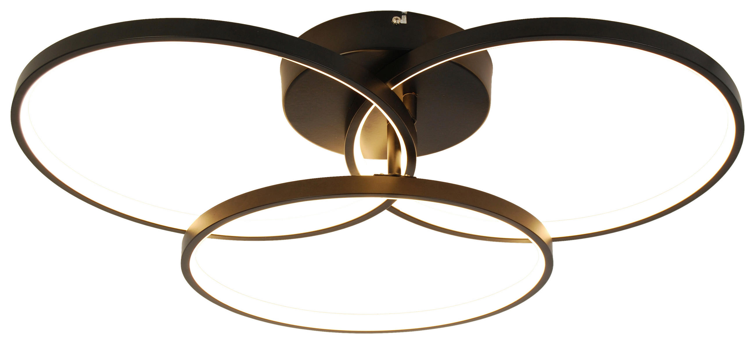 LED-DECKENLEUCHTE 12 W  70/12 cm    - Schwarz, Trend, Kunststoff/Metall (70/12cm) - Novel