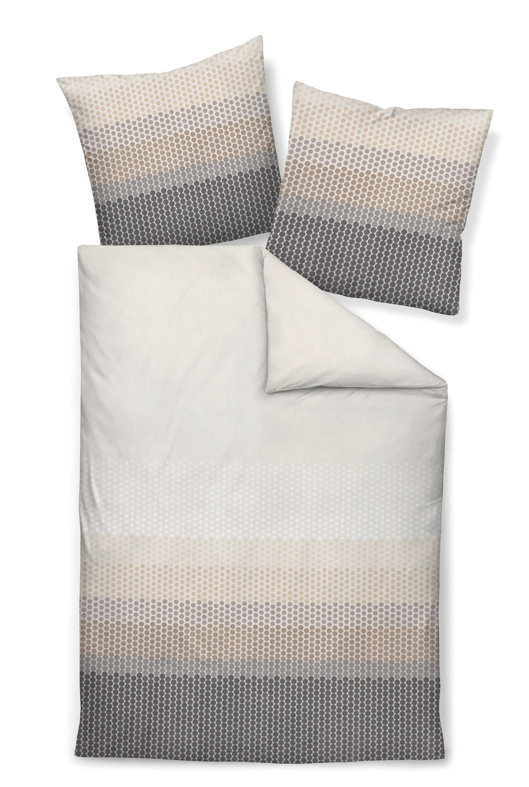 BETTWÄSCHE Biber 155/200 cm  - Grau, Design, Textil (155/200cm) - Janine