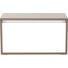 GARDEROBENBANK Braun, Weiß - Braun/Weiß, Design, Glas (91/49/42cm) - Cassando