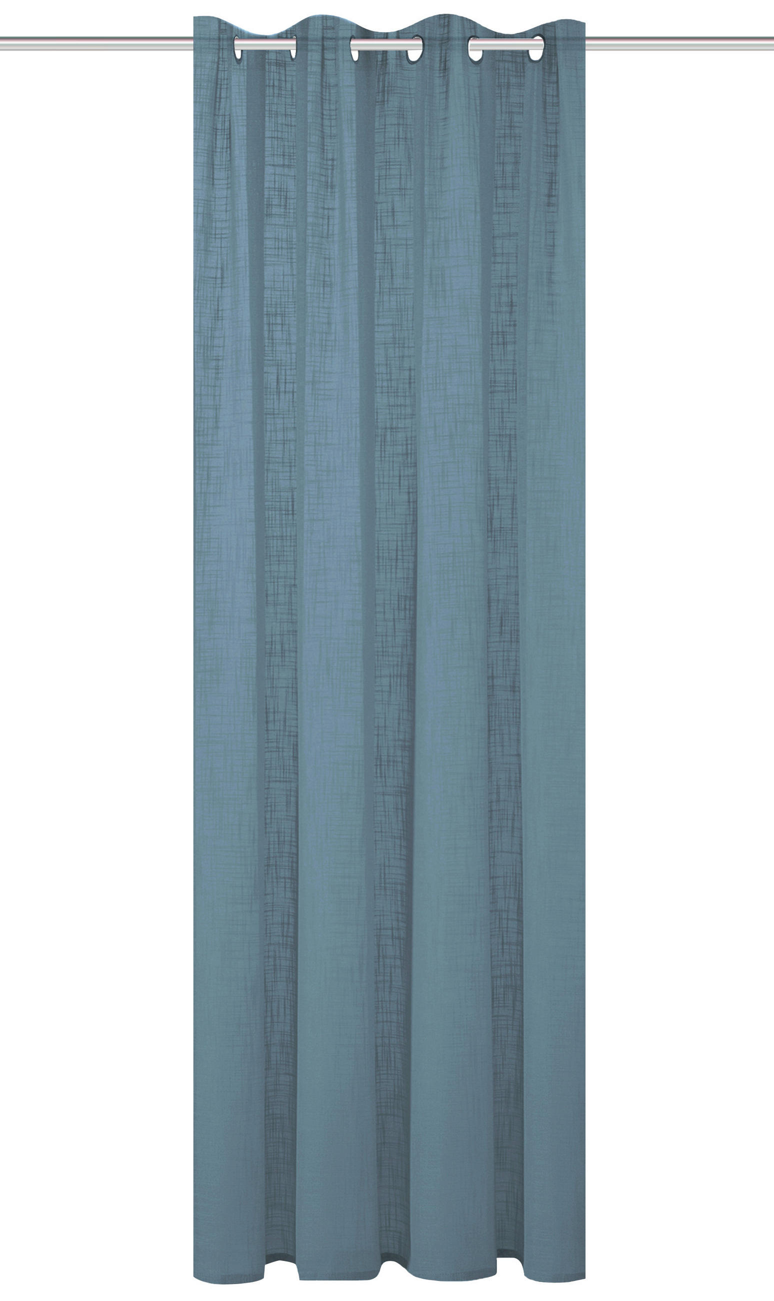 ÖSENSCHAL halbtransparent 140/160 cm   - Blau, Basics, Textil (140/160cm)