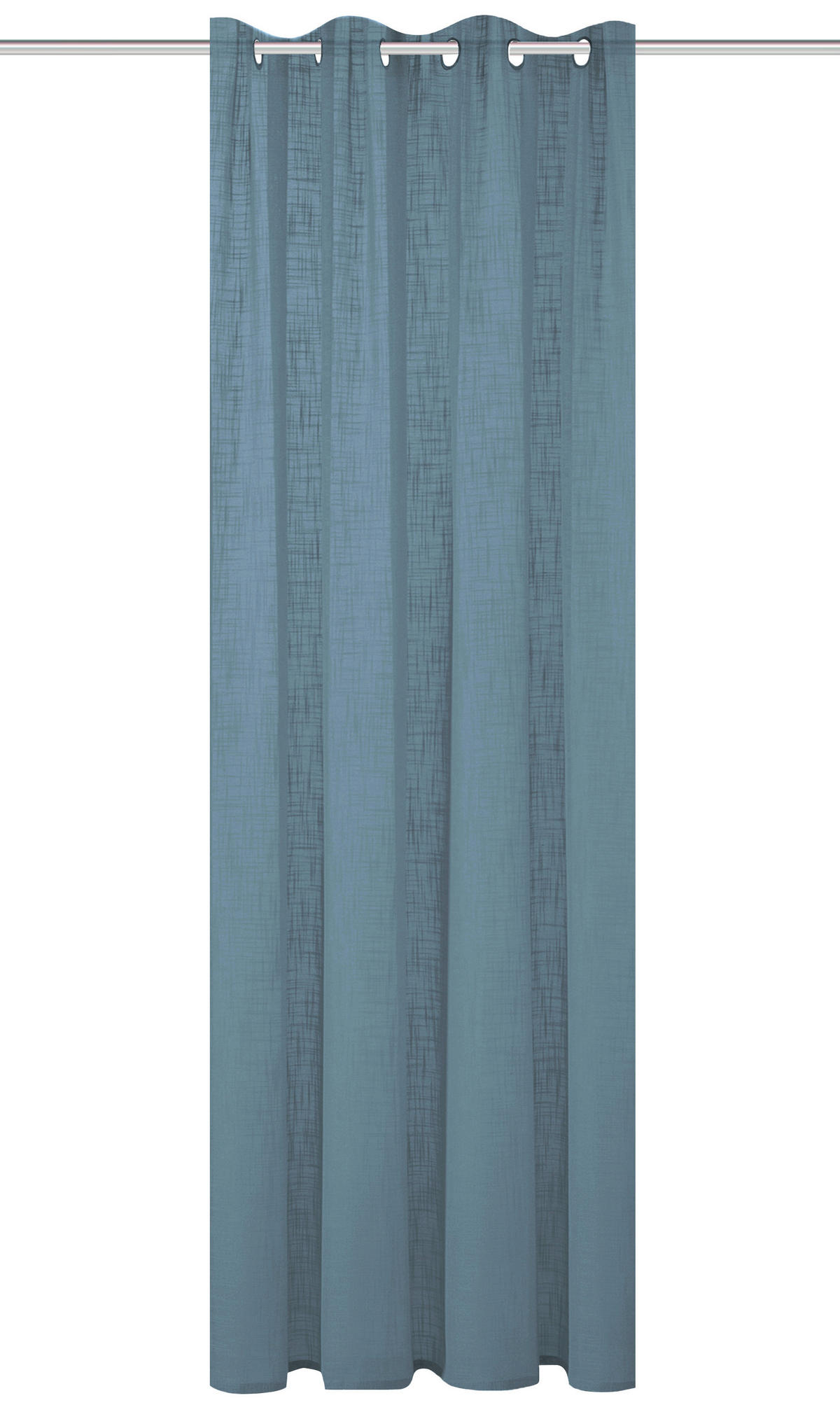 ÖSENSCHAL SOFTY halbtransparent 140/160 cm   - Blau, Basics, Textil (140/160cm)