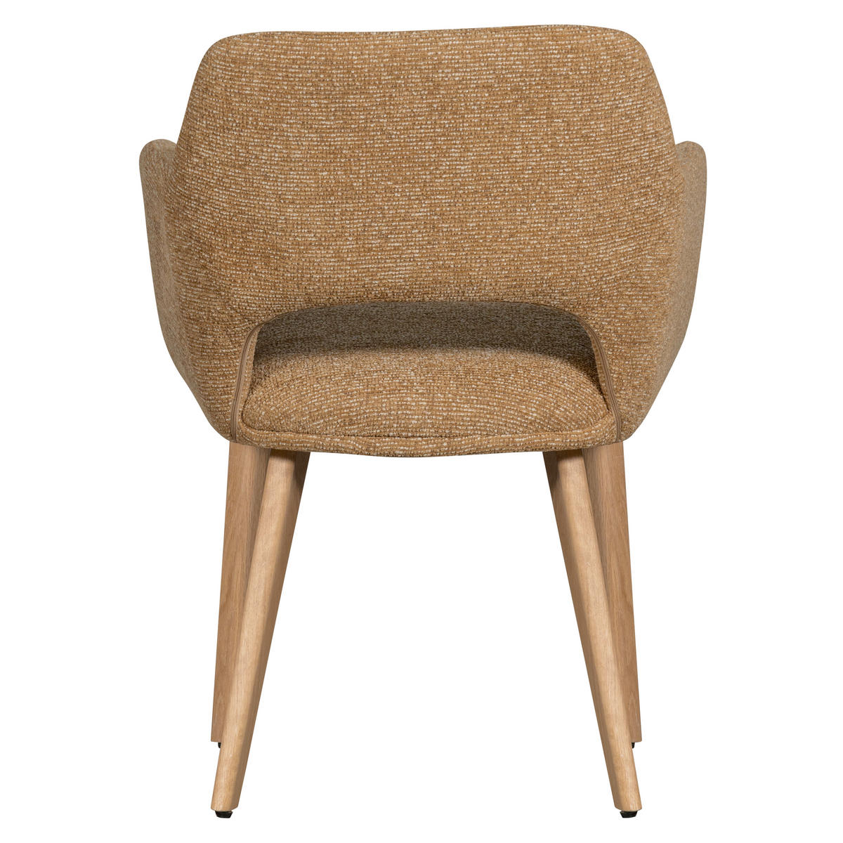 ARMLEHNSTUHL-SET 2 Stück  in Chenille, Webstoff  - Gelb/Naturfarben, MODERN, Holz/Textil (61/86/60cm) - Livetastic