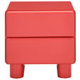 NACHTSCHRANK 56,5/56,5/42,5 cm  - Hellrot, Design, Holzwerkstoff (56,5/56,5/42,5cm) - Novel