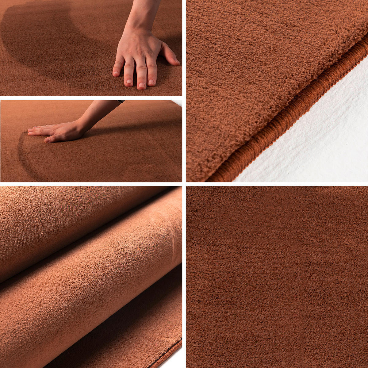 FLACHWEBETEPPICH 200/200 cm Sky Braun  - Braun, Design, Textil (200/200cm) - Novel