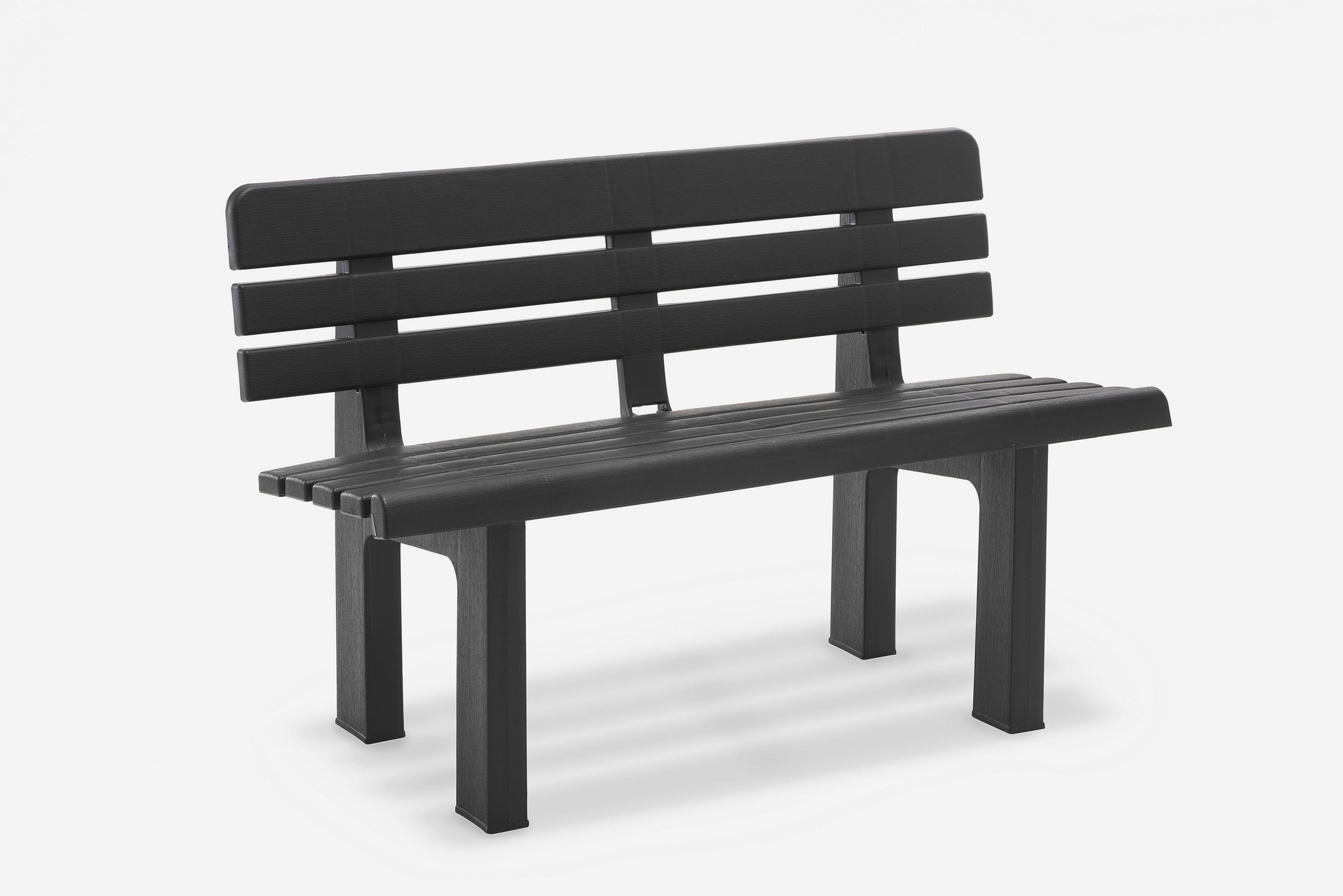 GARTENBANK 110/52/71 cm   - Anthrazit, Basics, Kunststoff (110/52/71cm)