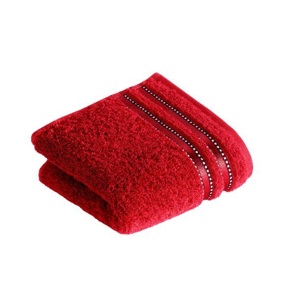 VENDÉGTÖRÖLKÖZŐ 30/50 cm sötétvörös  - sötétvörös, Basics, textil (30/50cm) - Vossen