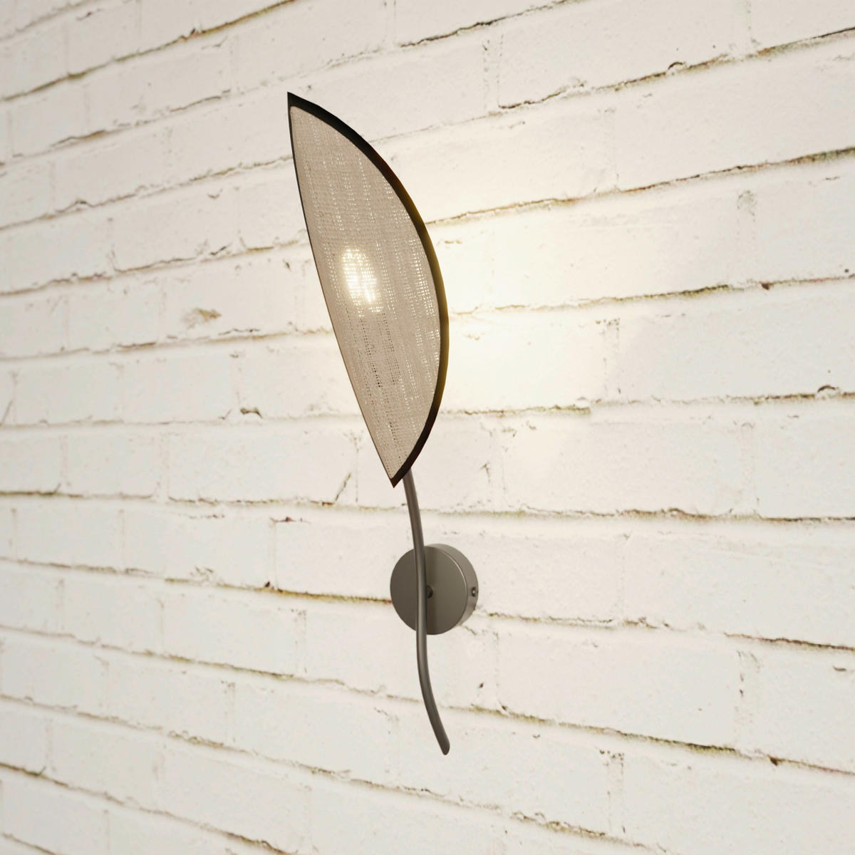 WANDLEUCHTE  12/12/51 cm    - Senfgelb/Schwarz, LIFESTYLE, Textil/Metall (12/12/51cm)