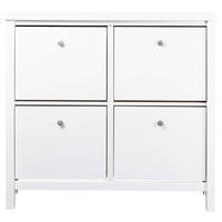 ORMAR ZA OBUĆU  bijela  drvo     - bijela/srebrne boje, Design, metal/drvo (107/101/25cm) - Livetastic