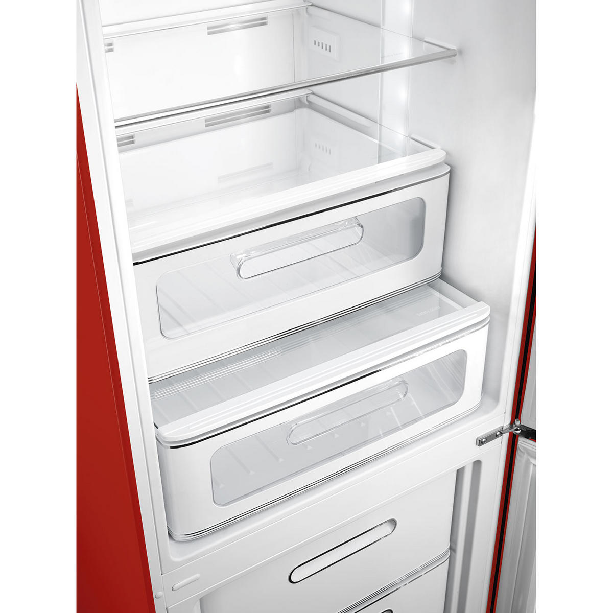 KÜHL-GEFRIER-KOMBINATION 60/196,8/72,8 cm FAB32RRD5  - Rot, Basics, Metall (60/196,8/72,8cm) - SMEG