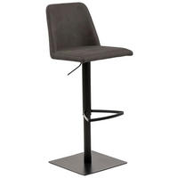 BARHOCKER in Textil Anthrazit  - Anthrazit/Schwarz, KONVENTIONELL, Textil/Metall (51/52-75,5/48,5cm) - Livetastic