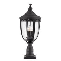 POLLERLEUCHTE Elstead English Bridle 26.7/63.8 cm   - Schwarz, Basics, Glas/Metall (26.7/63.8cm) - Elstead Lighting