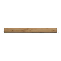 WANDBOARD Holzwerkstoff Anthrazit, Eiche Wotan  - Anthrazit/Eiche Wotan, Design, Holzwerkstoff (170/15/17cm) - Modante