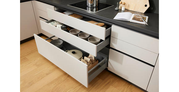 EINBAUKÜCHE   - Kaschmir, Design, Holzwerkstoff - Novel