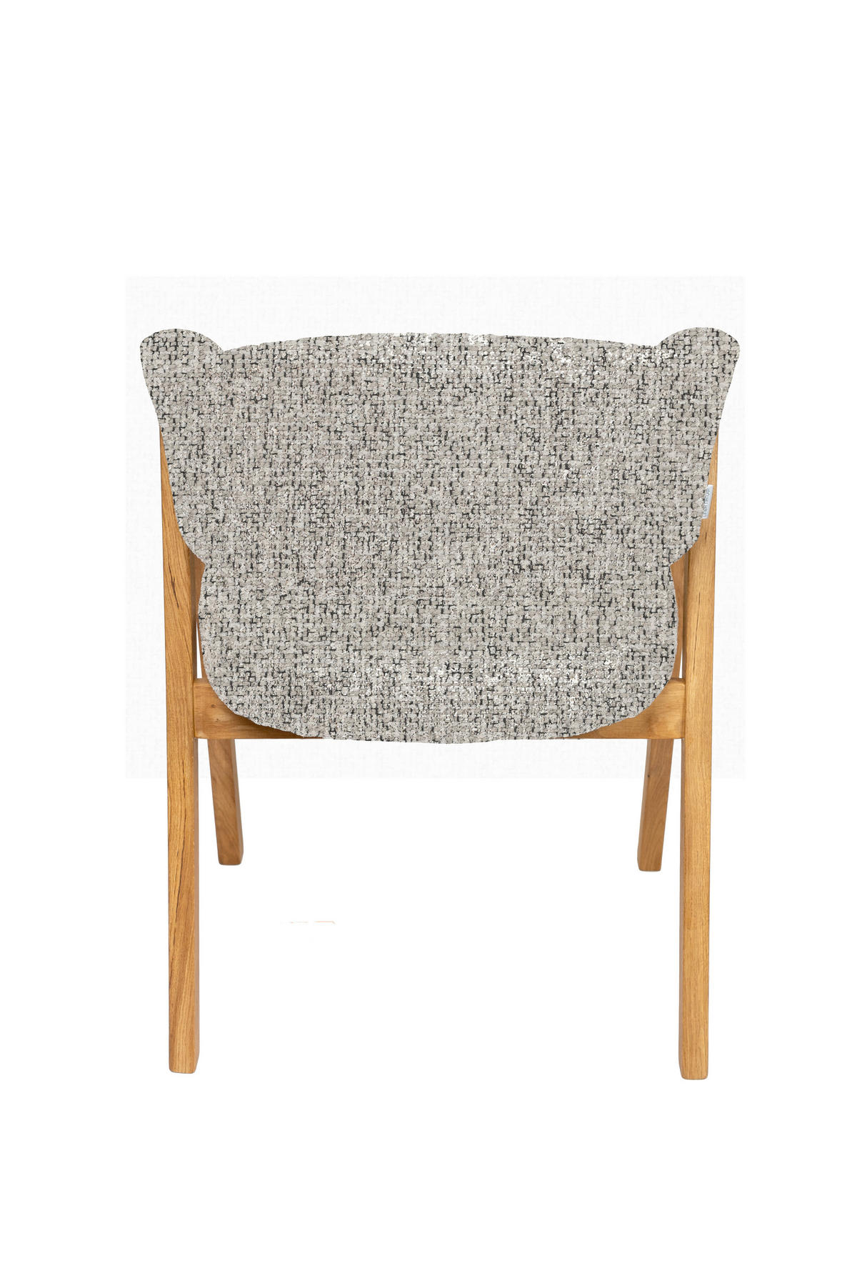 ARMLEHNSTUHL   Bouclé  Grau, Eichefarben  - Eichefarben/Grau, KONVENTIONELL, Holz/Textil (63,5/82/58cm) - Linea Natura