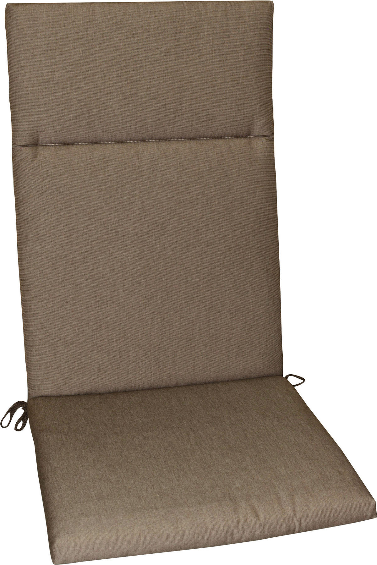 SESSELAUFLAGE in Taupe Uni  - Taupe, Design, Textil (50/4/120cm)