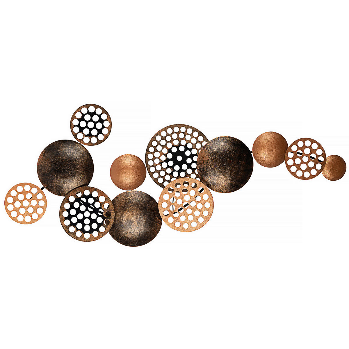 METALLBILD  - Multicolor, Basics, Metall (90/42cm)