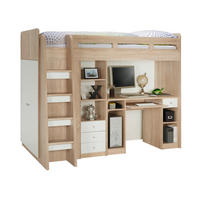 VYVÝŠENÁ POSTEĽ, 90/200 cm biela, farba duba - biela/farba duba, Konventionell, kompozitné drevo (90/200cm) - Carryhome