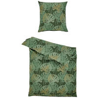 BETTWÄSCHE 2-teilig Atelier Flanell 135/200 cm  - Grün, Design, Textil (135/200cm) - Estella
