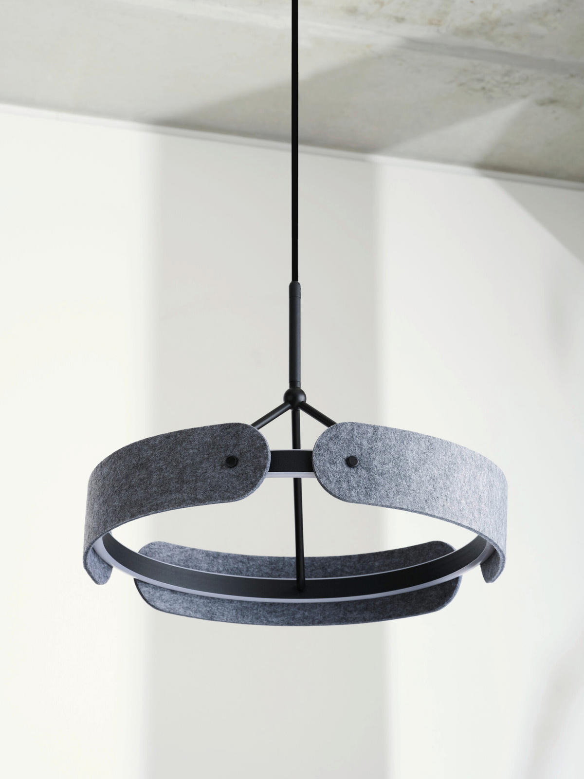 LED-HÄNGELEUCHTE 43/150 cm  - Dunkelgrau, Basics, Kunststoff/Textil (43/150cm) - Osram