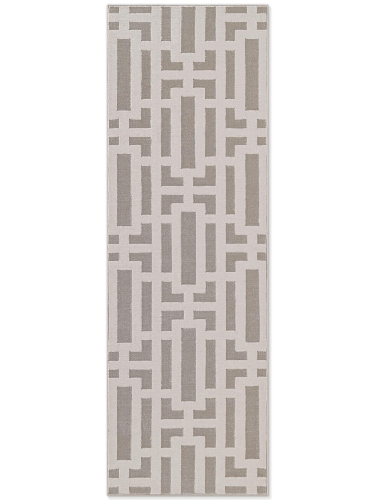 LÄUFER 80/240 cm Perles  - Creme/Grau, Design, Kunststoff (80/240cm) - Elle Decoration