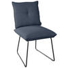 STUHL - Schwarz/Dunkelblau, Design, Textil/Metall (51/90/70cm) - Dieter Knoll