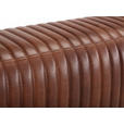 SITZBANK 107/54/32 cm Echtleder Braun, Schwarz  - Schwarz/Braun, LIFESTYLE, Leder/Metall (107/54/32cm) - Landscape