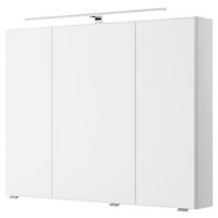 SPIEGELSCHRANK 90/70,3/14,5 cm  - Chromfarben/Weiß, KONVENTIONELL, Glas/Holzwerkstoff (90/70,3/14,5cm) - Pelipal