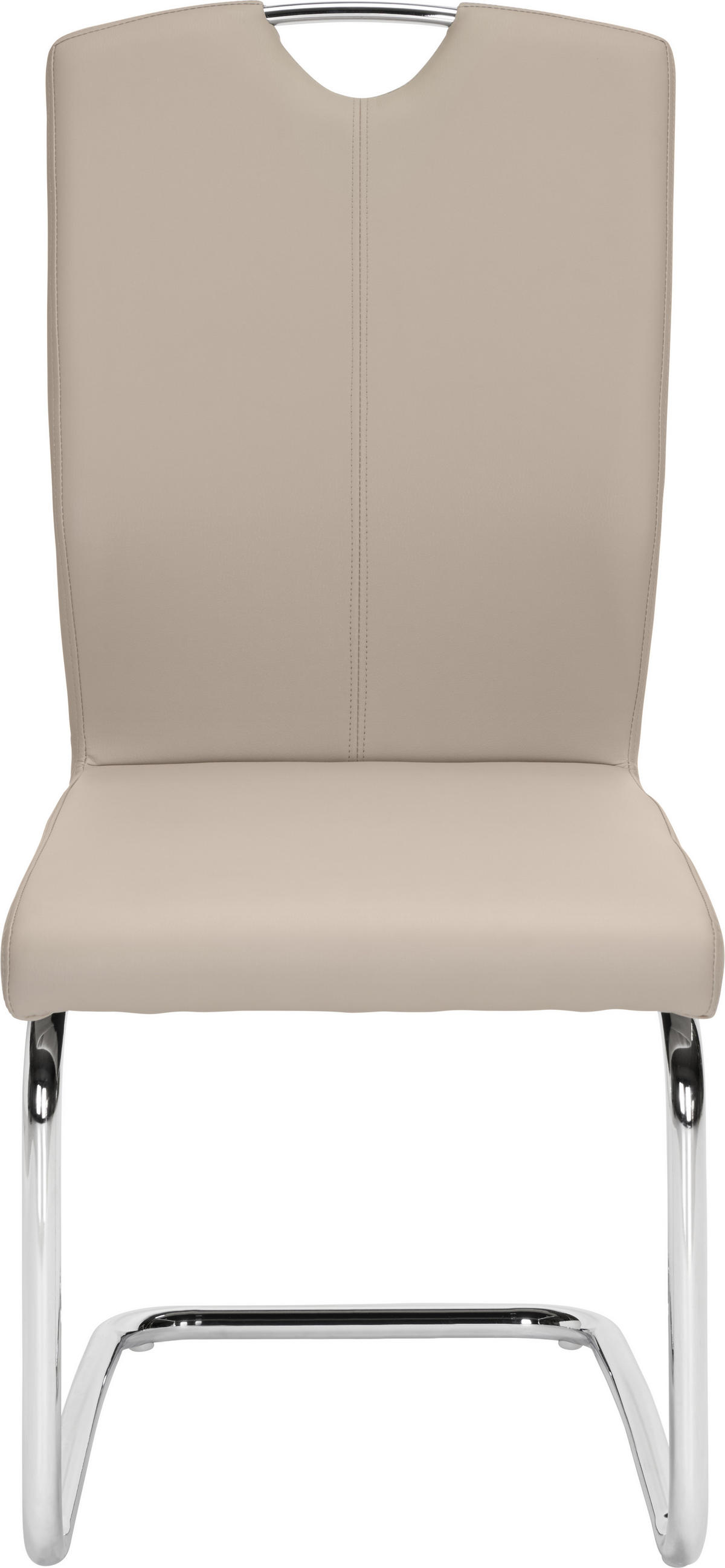 SZÁNKÓTALPAS SZÉK fém, textil barna, króm  - króm/barna, Design, textil/fém (58,5/99,5/46cm) - Hom`in