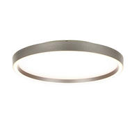 LED MENNYEZETI LÁMPA - alumíniumszínű, Basics, fém (39/5,5cm) - Novel
