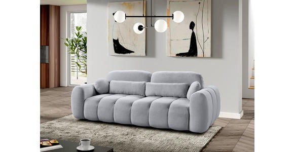 SCHLAFSOFA  mit Webstoff Grau  - Schwarz/Grau, KONVENTIONELL, Kunststoff/Textil (262/93/117cm) - Carryhome