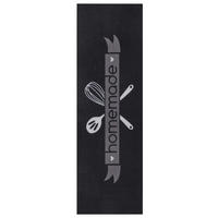 KÜCHENLÄUFER 50/150 cm Cook & Clean Grau, Schwarz, Weiß  - Schwarz/Weiß, Design, Kunststoff (50/150cm)