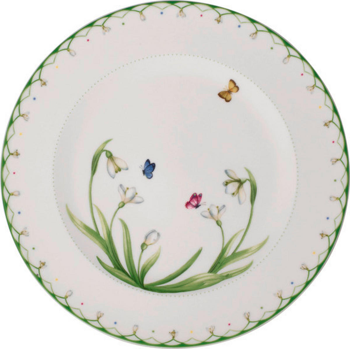 DEKORATIVNI KROŽNIK  Colourful Spring  keramika  32 cm        - zelena/bela, Basics, keramika (32cm) - Villeroy & Boch