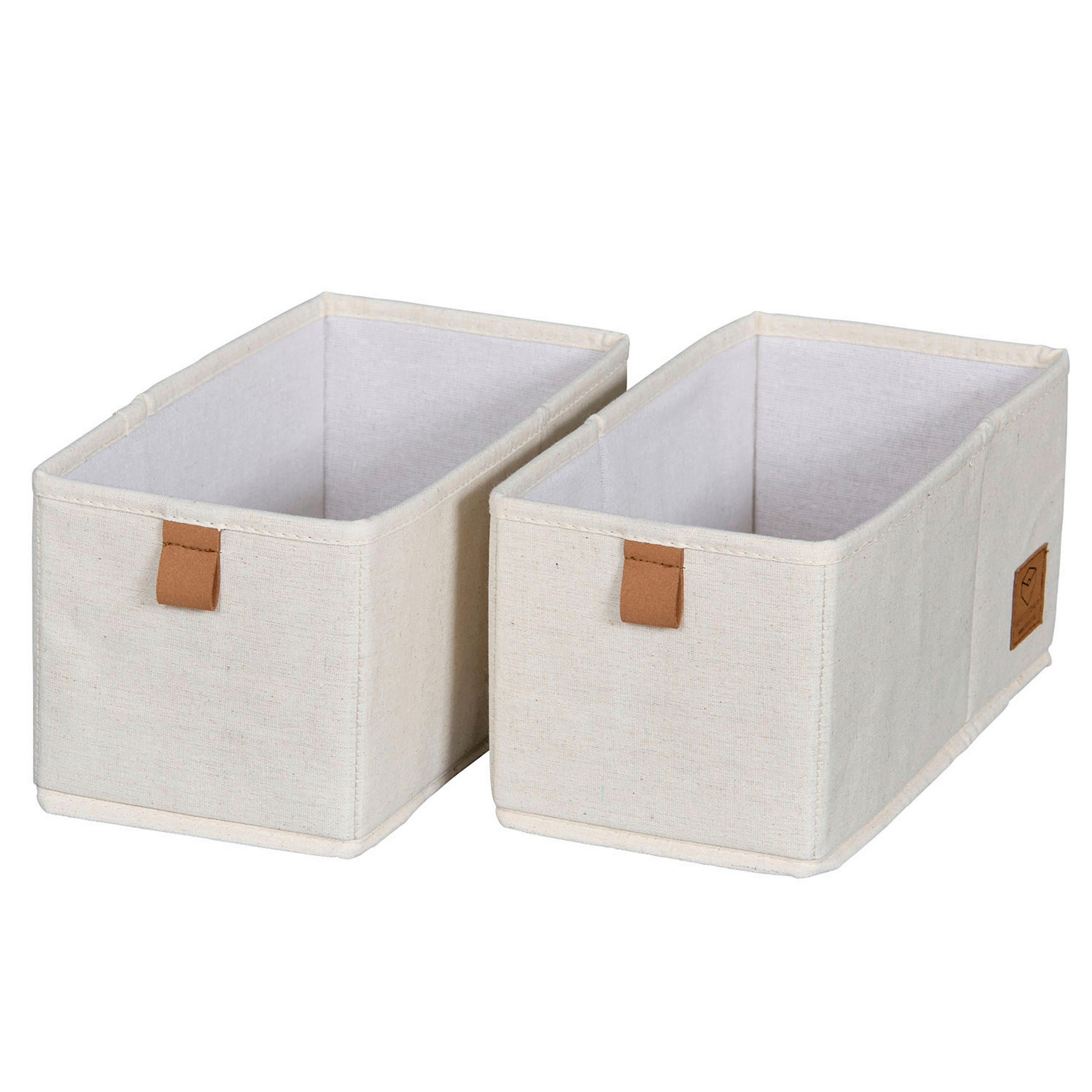 AUFBEWAHRUNGSBOXEN-SET Premium  - Beige, Basics, Karton/Textil (30/15/15cm) - Store It