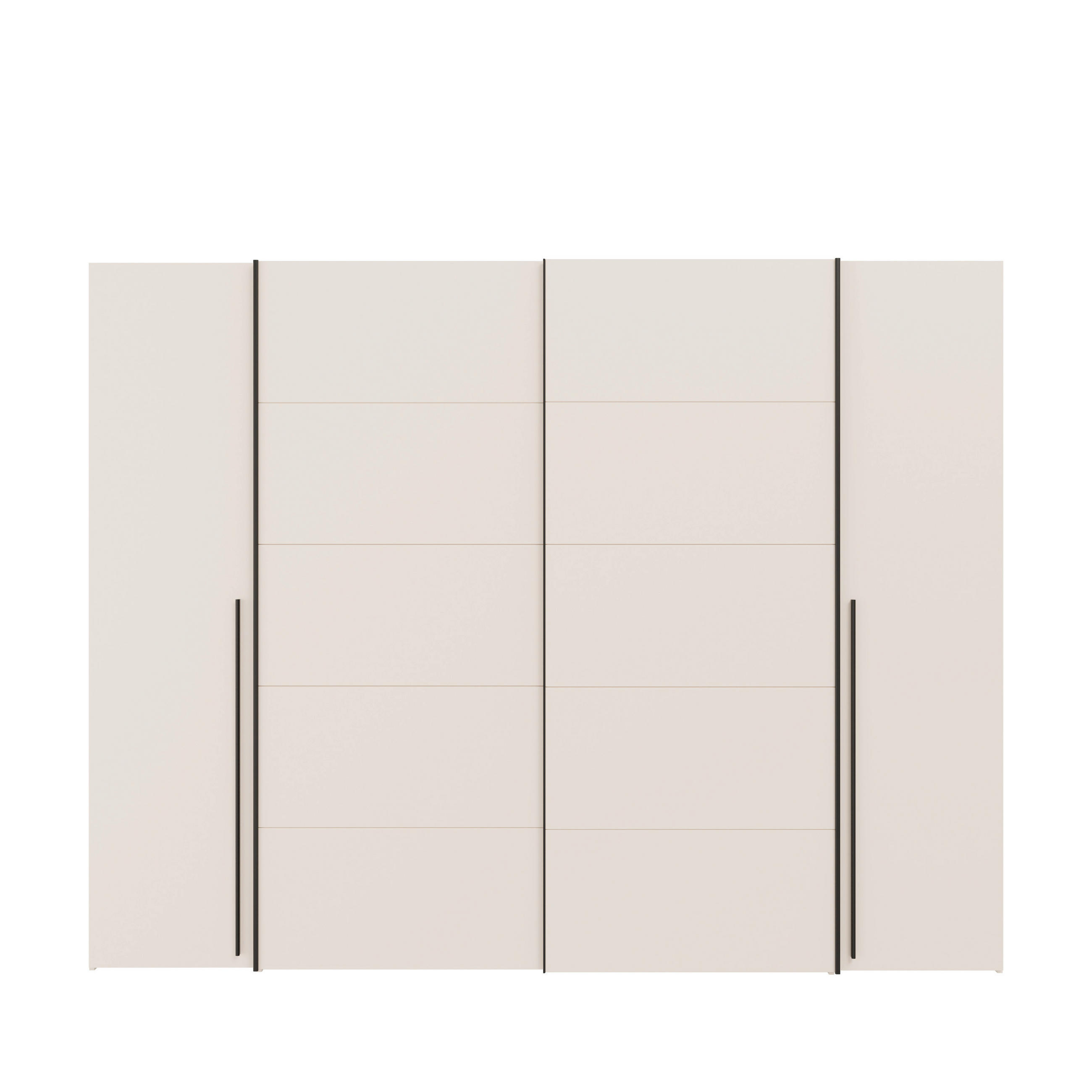 ORMAR ZA ODJEĆU boje pijeska   - boje pijeska/crna, Moderno, drvni materijal/metal (270,3/210,5/61,2cm) - Hom`in