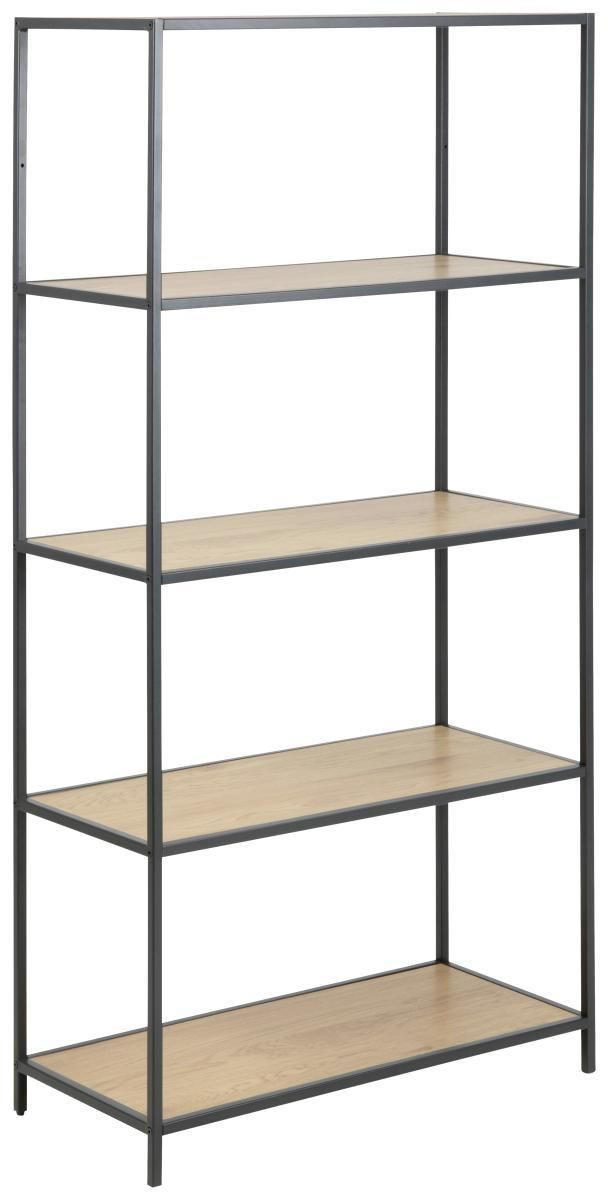 REGAL Eichefarben  - Eichefarben/Schwarz, Trend, Holzwerkstoff/Metall (77/150/35cm) - MID.YOU