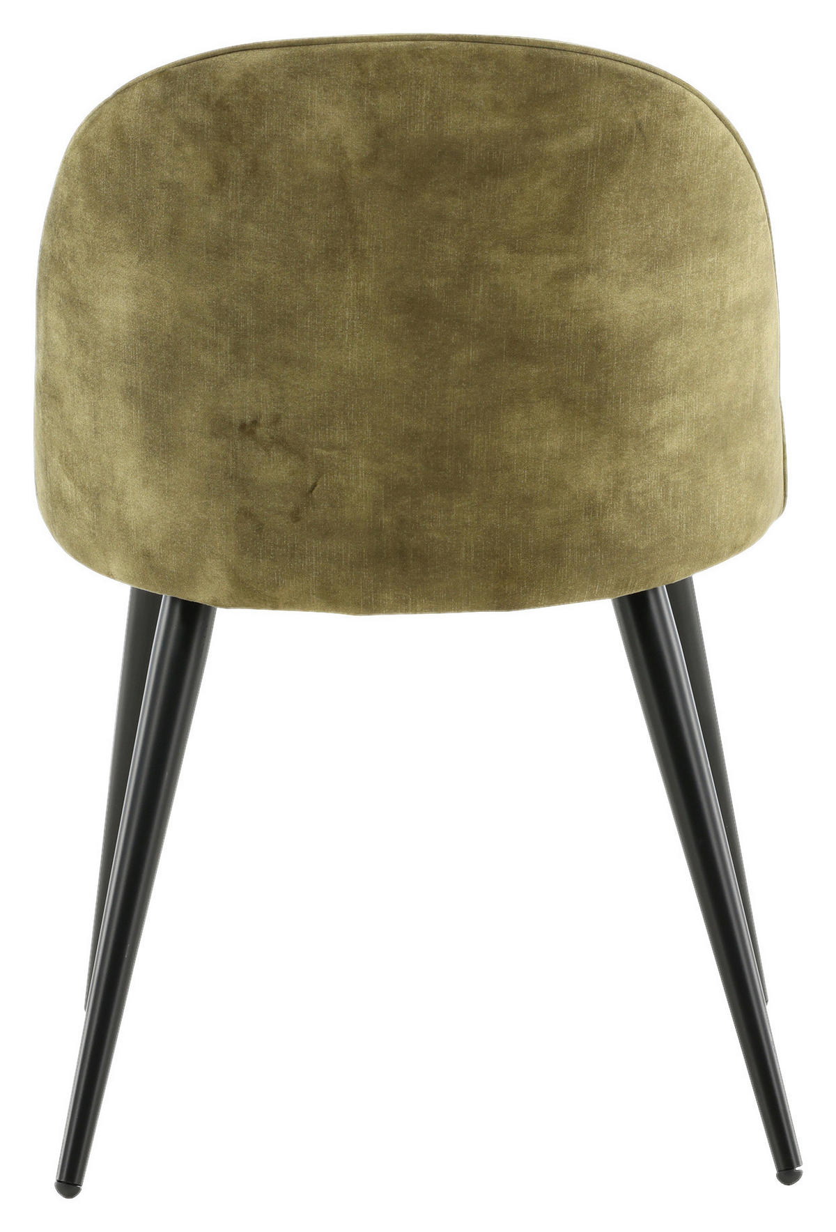 STUHL-SET 2 Stück  in Stahl Samt Metall, Textil  - Schwarz/Grün, Design, Textil/Metall (57/76.5/50cm) - Livetastic