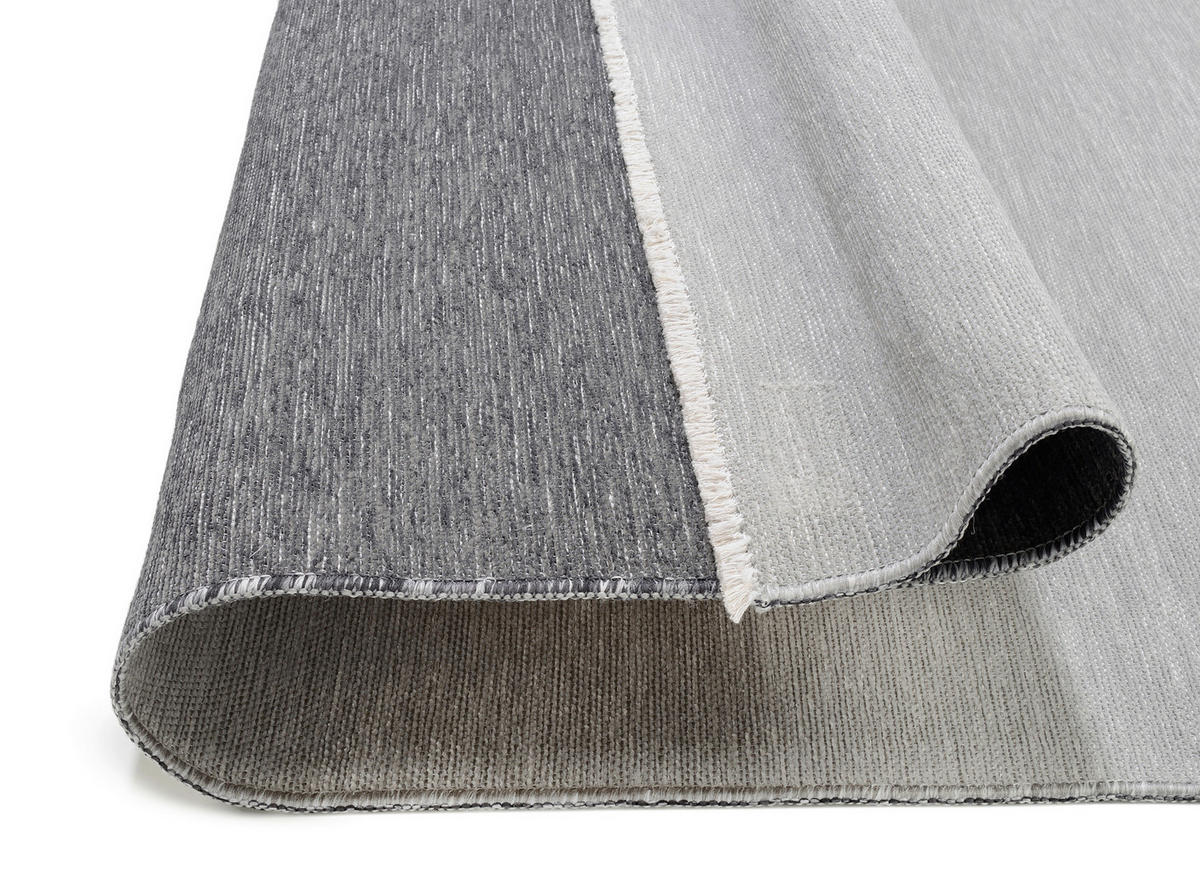 FLACHWEBETEPPICH 120/170 cm Grau  - Grau, Design, Textil (120/170cm) - Novel