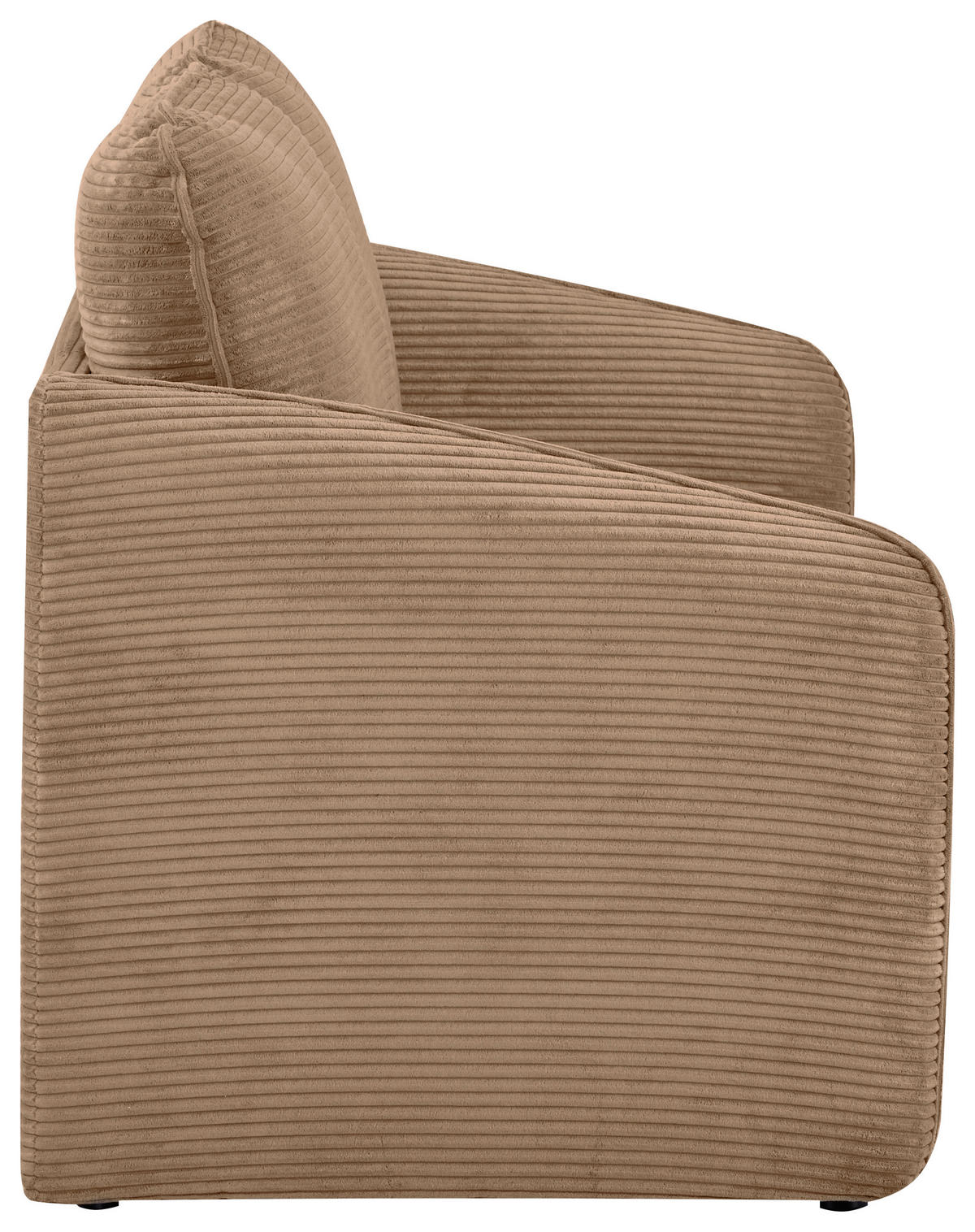 SCHLAFSOFA Cord Altrosa  - Schwarz/Altrosa, MODERN, Kunststoff/Textil (139/84/72cm) - MID.YOU