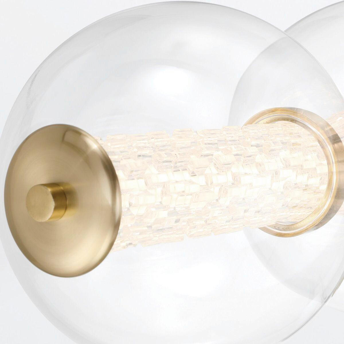 LED-WANDLEUCHTE Eurofase   - Goldfarben, Basics, Glas/Metall (17/96,7/21,1cm) - Elstead Lighting