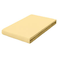 SPANNLEINTUCH 90-100/190-220 cm Jersey  - Gelb, Basics, Textil (90-100/190-220cm) - Schlafgut