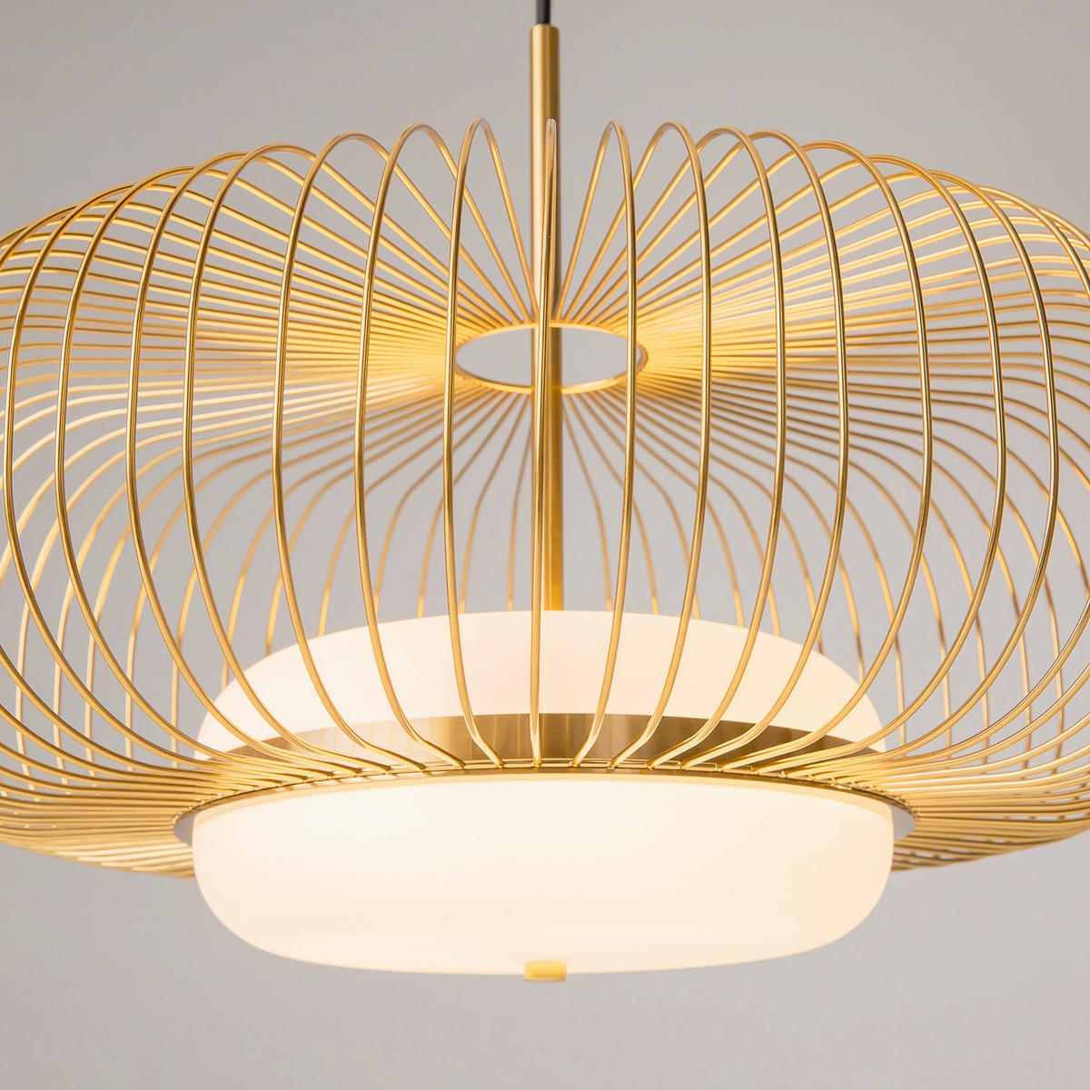 PENDELLAMPA Levitation 50/337 cm  - mässingsfärgad, Design, metall (50/337cm) - MAYTONI