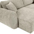 BIGSOFA Flachgewebe Mintgrün  - Schwarz/Mintgrün, KONVENTIONELL, Kunststoff/Textil (250/72/145cm) - Carryhome