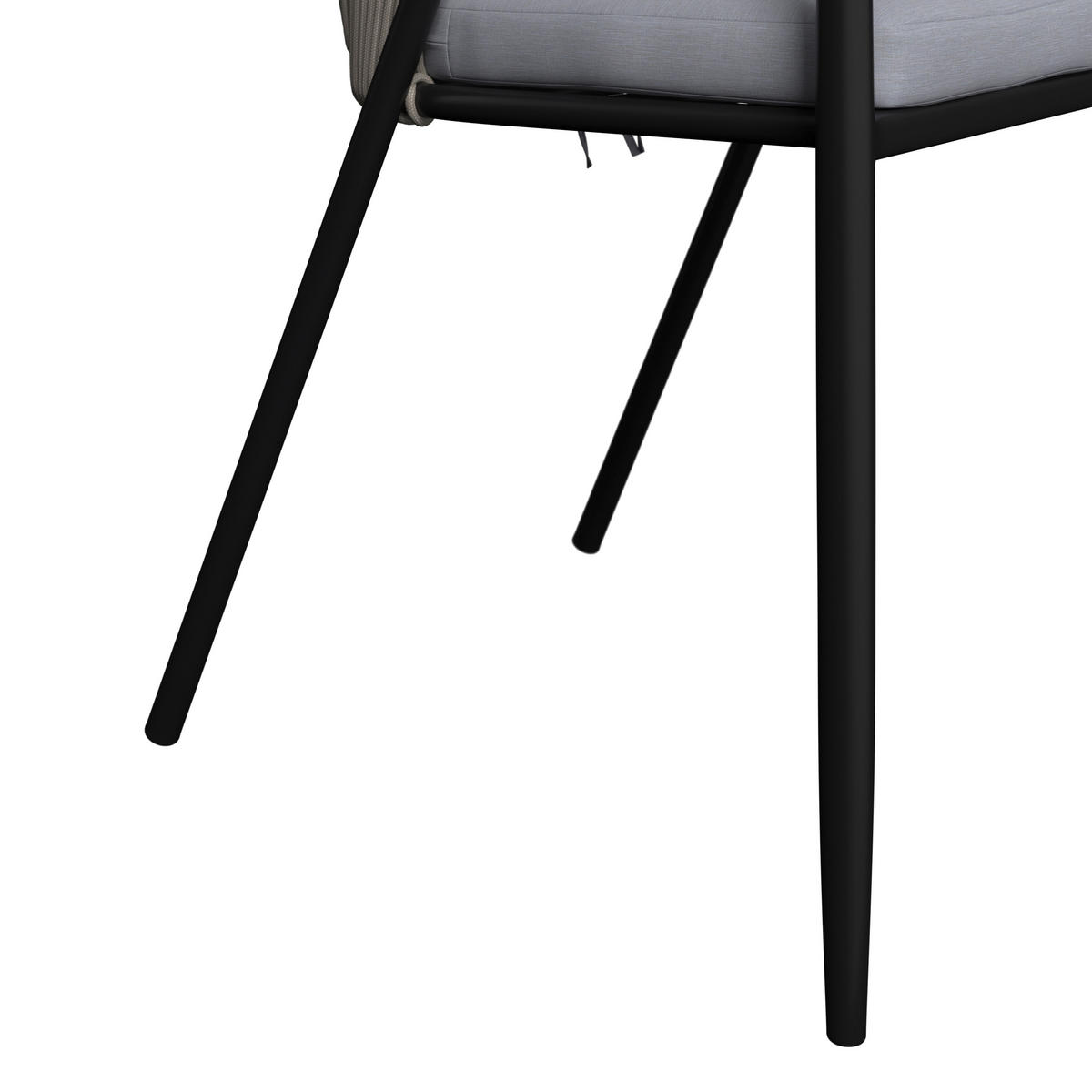 GARTENSTUHL Eisen Grau, Beige  - Beige/Grau, MODERN, Kunststoff/Textil (58/75/57cm) - Ambia Garden