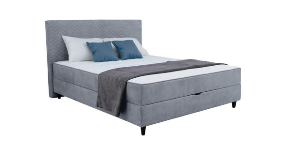 BOXBETT 120/200 cm  in Blau  - Blau/Schwarz, KONVENTIONELL, Kunststoff/Textil (120/200cm) - Carryhome