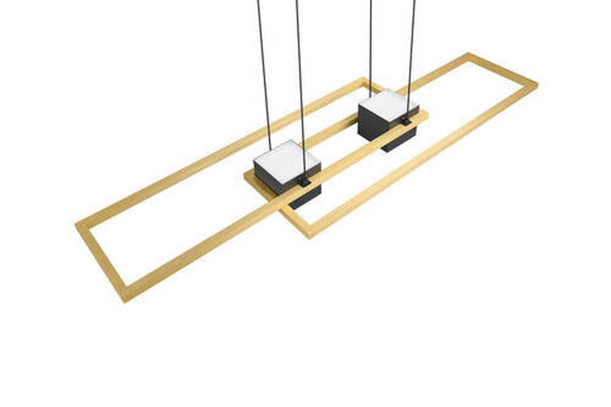 LED-HÄNGELEUCHTE 100/28/150 cm    - Messingfarben/Goldfarben, Design, Metall (100/28/150cm) - Trio Leuchten