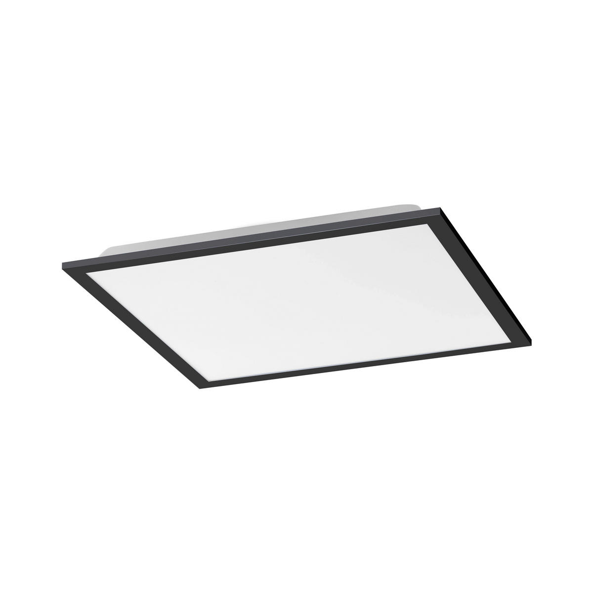 LED-DECKENLEUCHTE 44,5/44,5/7 cm   - Schwarz, Basics, Kunststoff/Metall (44,5/44,5/7cm)
