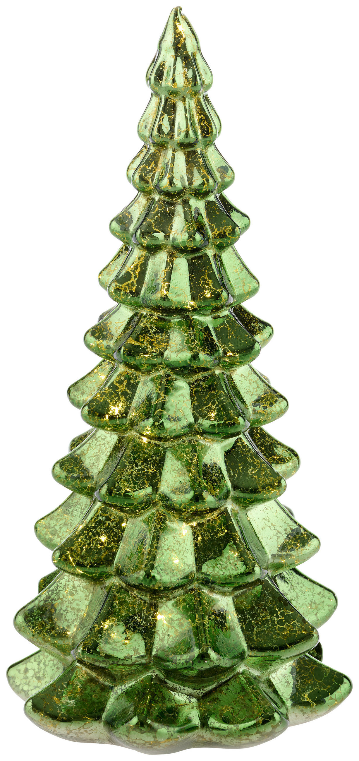 LED-DEKOLEUCHTE  - Grün, LIFESTYLE, Glas (10,40/10,40/22,00cm)