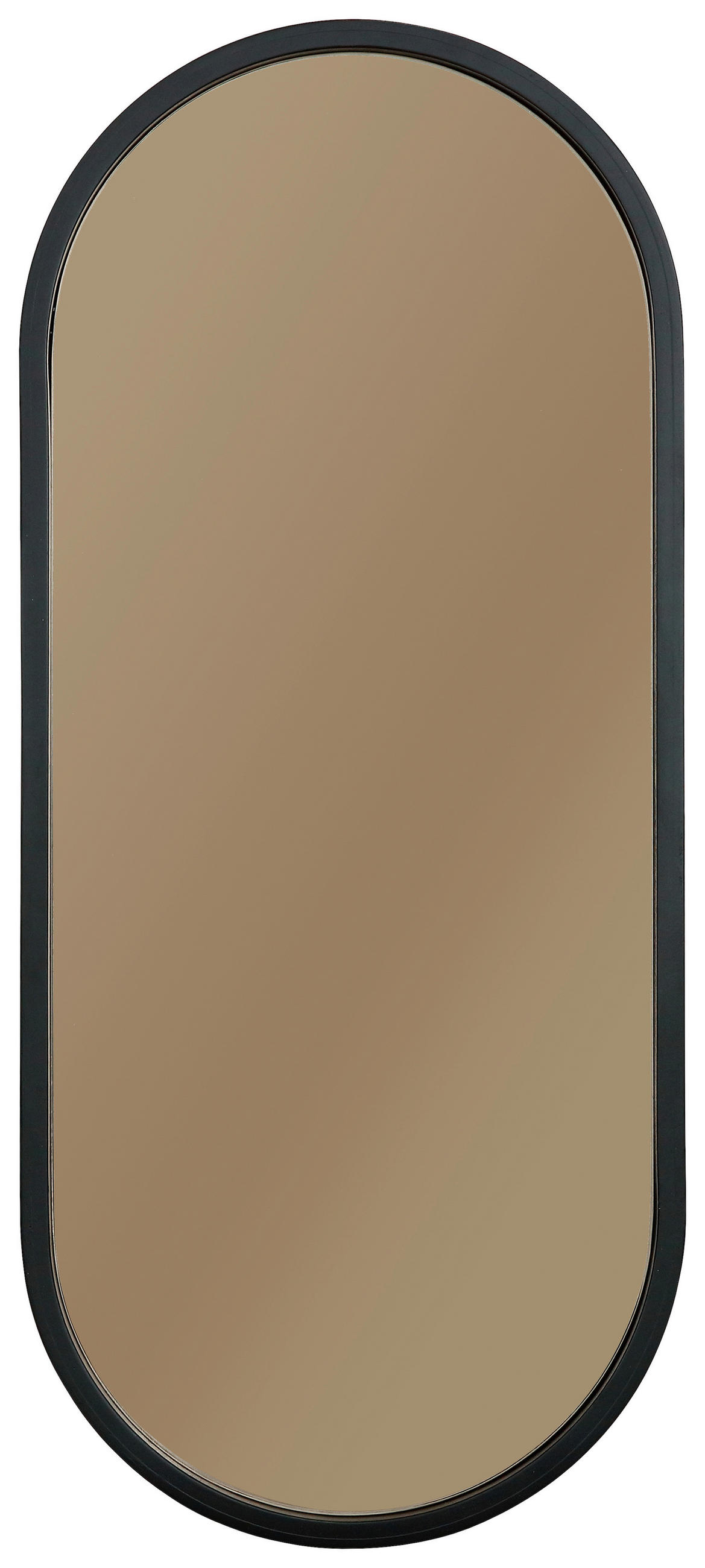 WANDSPIEGEL 70/30/6 cm    in oval  - Klar/Schwarz, Design, Glas/Holzwerkstoff (70/30/6cm) - MID.YOU