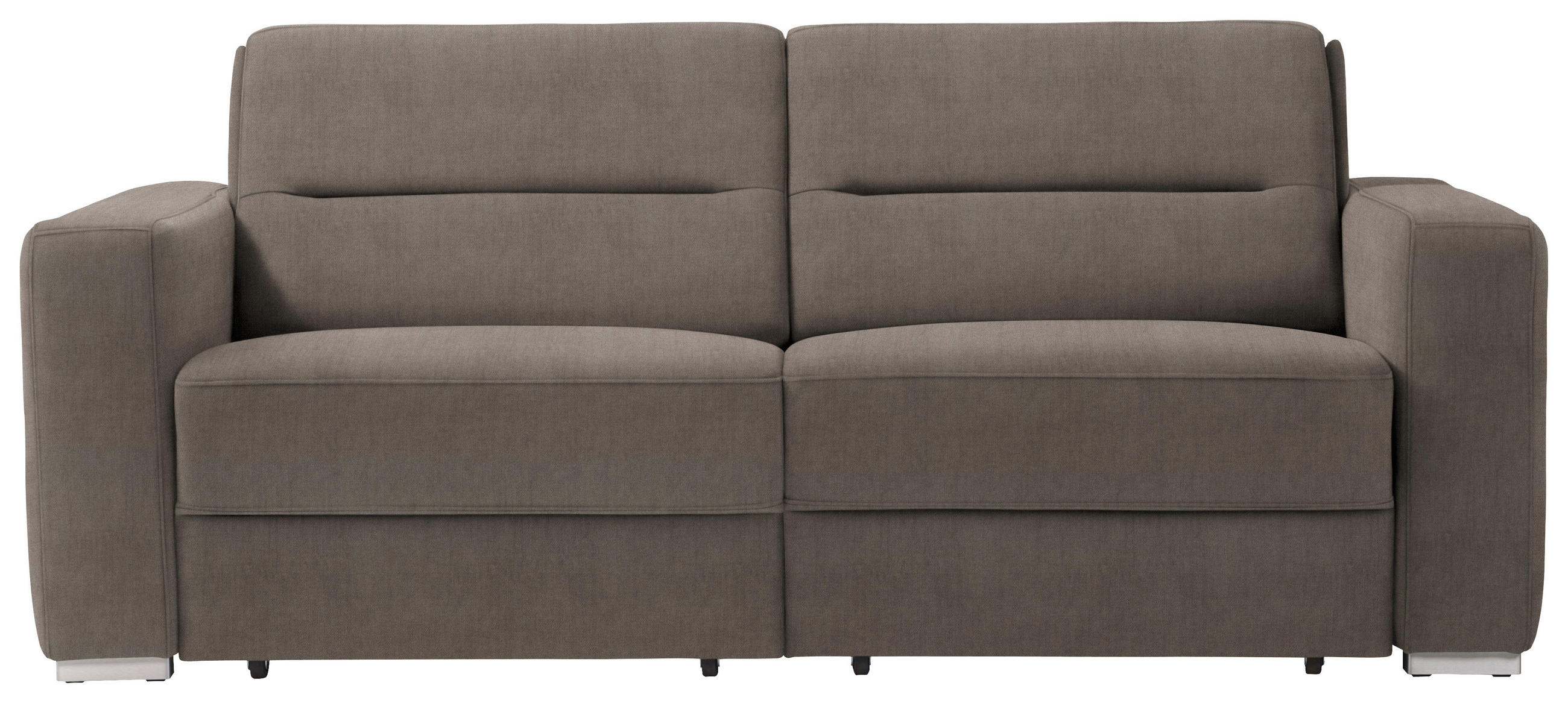SCHLAFSOFA in Textil Grau  - Grau, Konventionell, Textil/Metall (202/86/92cm) - Sedda